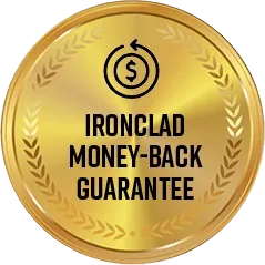 Official 60-day money-back guarantee badge for official Jelly Tide, ensuring a 100% secure and risk-free purchase for the consumer.
